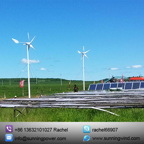 400W Wind Solar Hybrid System Use Small Wind Turbine Generator