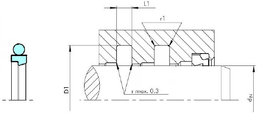 Filled Bronze PTFE High Temperature Rod Seals