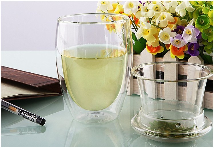 350ml (12oz) Double Wall Glass Tea Cup