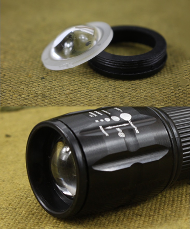 3W Mini Hotel Zoom Flashlight LED Emergency Torch Gift Torch