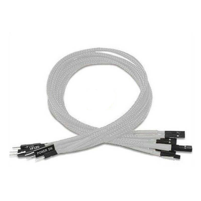 Blue Single Sleeved Power Sw LED Power Extension Cable