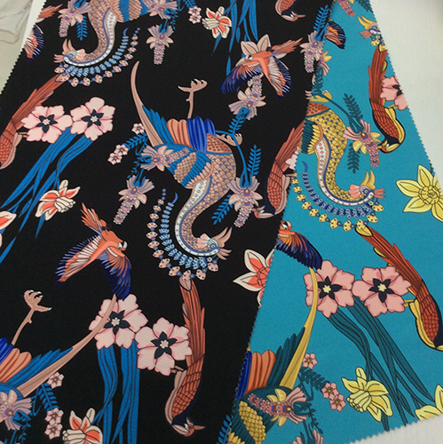 Printed Polyester Thick Twill Fabric for Garments and Home Textiles