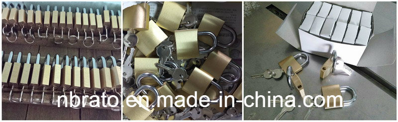 Red Coated Solid Brass Padlock with Paint