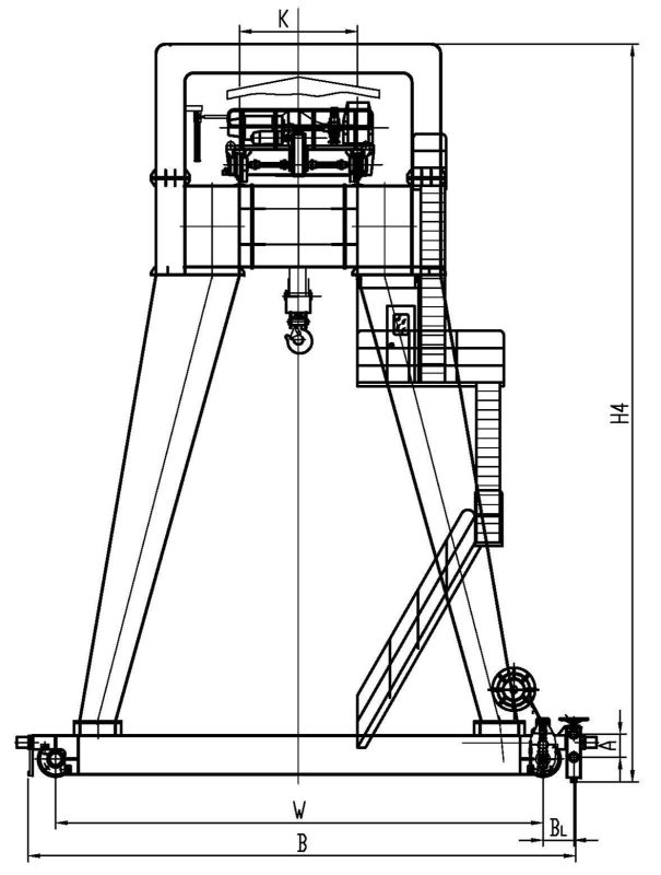 5 Ton to 75 Ton Double Girder Gantry Crane