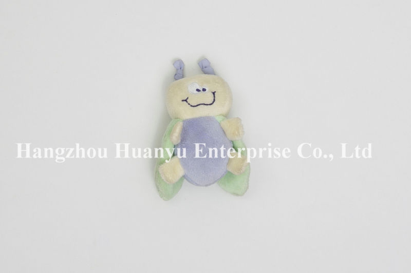 Factory Supplied New Designed Baby Stuffed Plush Rattle Bee