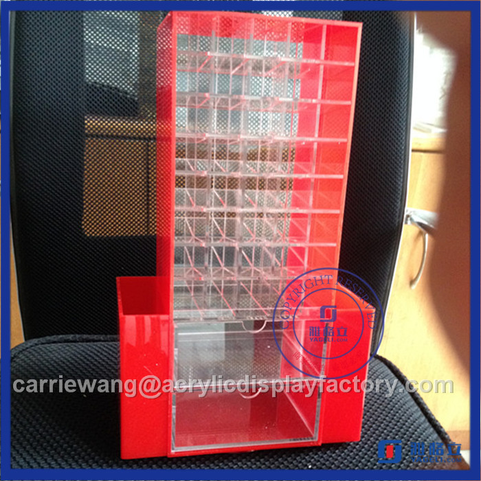 High Quality Black Rotating Acrylic Lipstick Stand