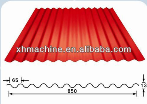 Full Automatic Corrugated Tile Roofing Sheet Roll Forming Machine (XH850)