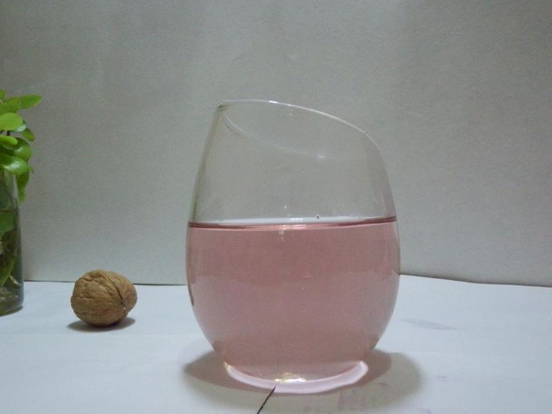 Simple Size Hand Blown Wine Glass Mug