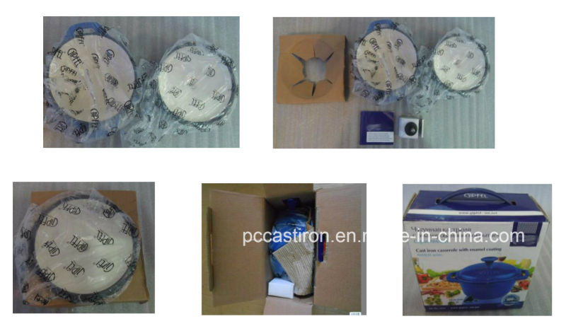 6PCS Enamel Cast Iron Cookware Set Manufacturer From China