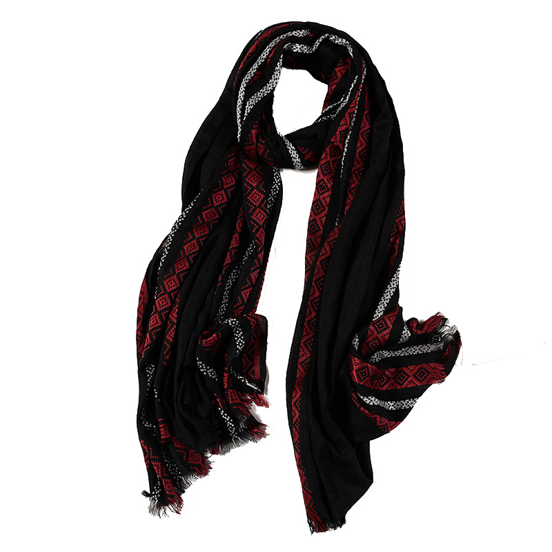 Women's Diamond Printing Long Knitted Shawl Scarf (SP283)