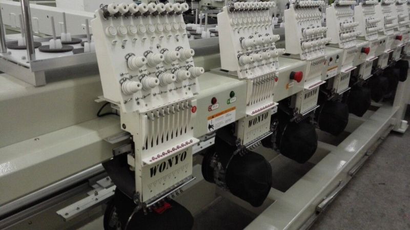 Multi Head 3D Embroidery Machine for Cap Embroidery Wy908c