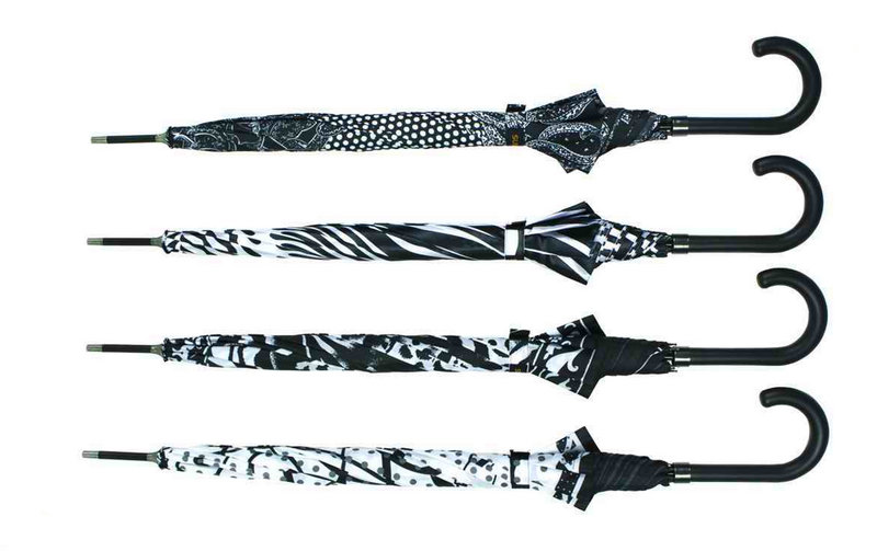 Straight Automatic Black&White Design Umbrella (YS-SA23083923R)