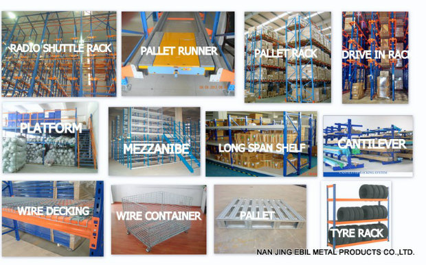 Widely Use in Industry & Warehouse Storage Steel Push Back Racking