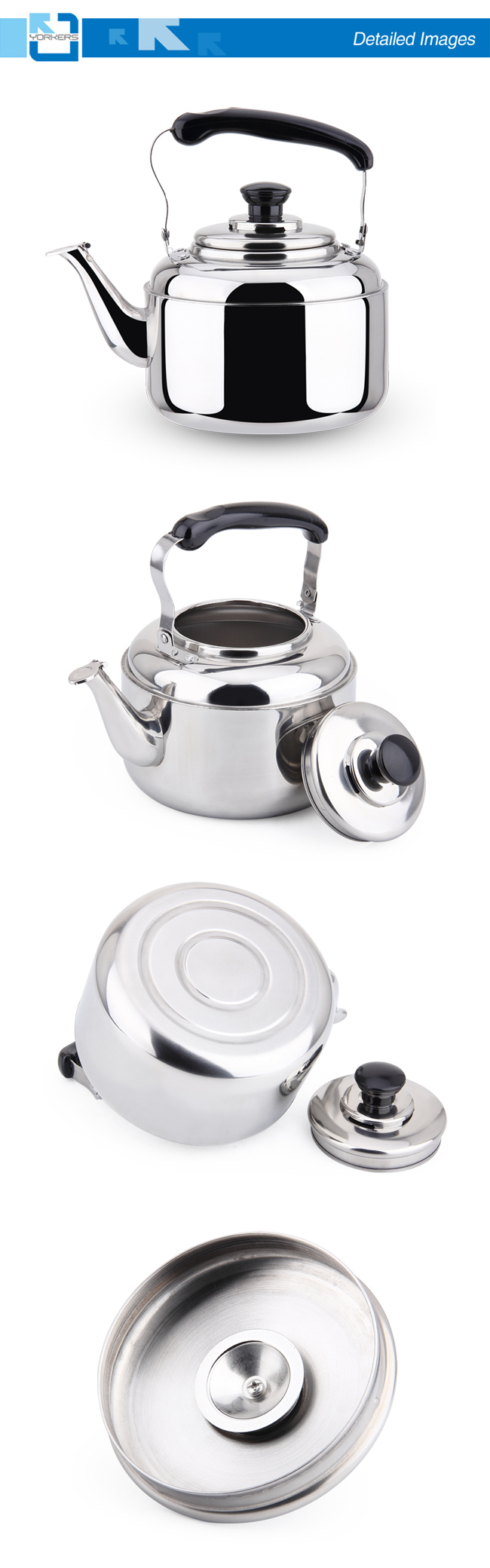 201 Stainless Steel Water Kettle and Tea Kettle with Portable Handle