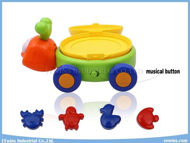 Lighting Musical Toys Turtle with Education Blocks Toys