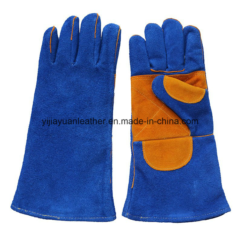 Double Palm Safety Leather Working Welders Gloves