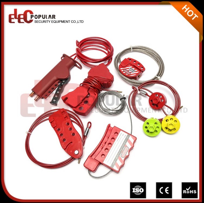 Elecpopular High Demand Products Reusable Safety Wheel Type Cable Lockouts