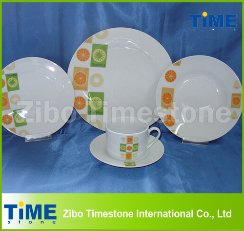 20PCS Porcelain Dinner Set with Printing-EU 17.9% Unti-Dumping Duty