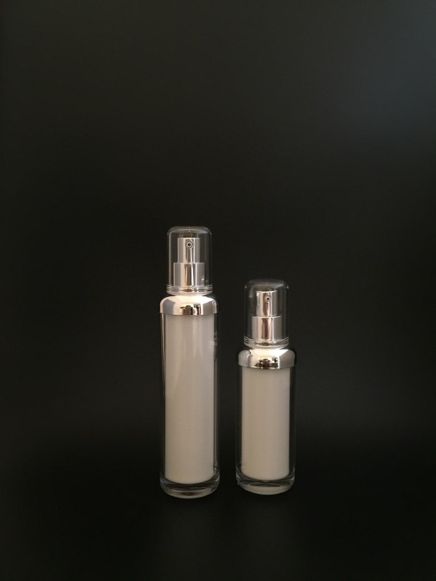 Round Acrylic Lotion Bottles for Cosmetic Packaging