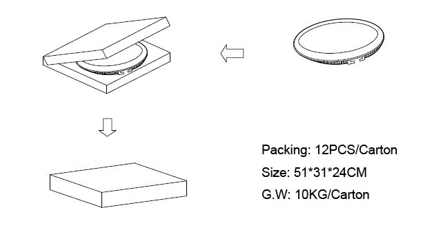 120mm Round 8W LED Ceiling Spot Light