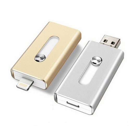 16GB OTG Flash Memory Metal OTG USB Pendrive for iPhone