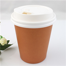 Biodegradable Paper Disposable Coffee Cup with Cover