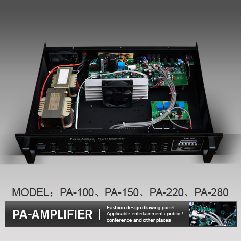 100W PA Power Audio Amplifier with Remote Control