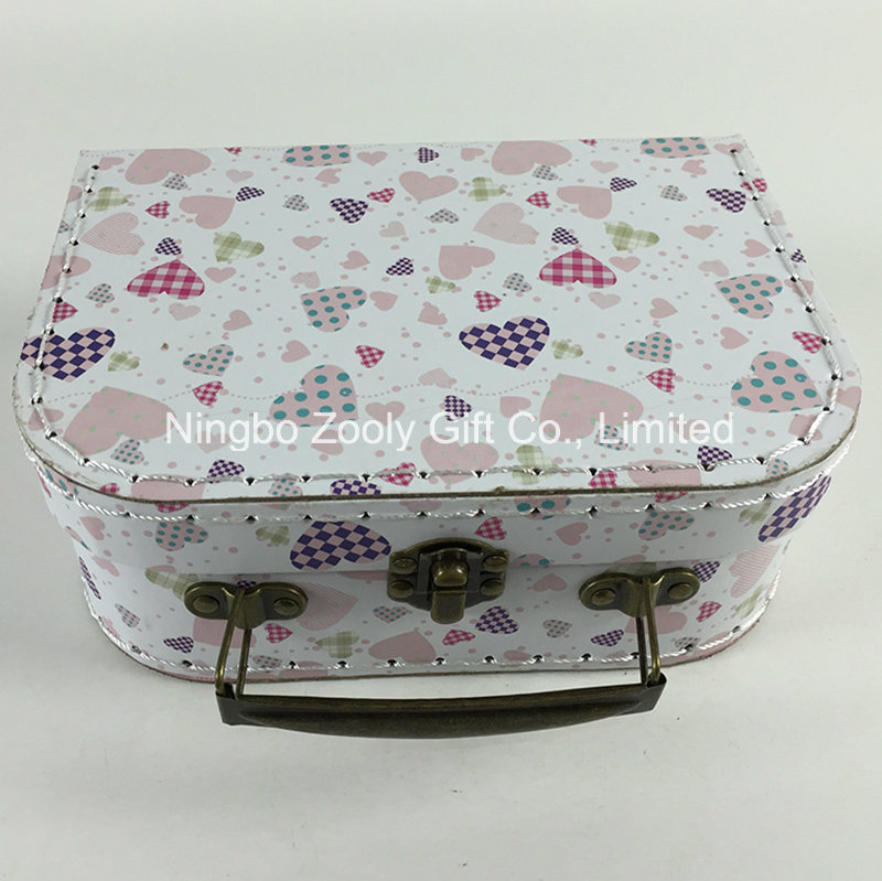 Custom Stitching Paper Cardboard Gift Box Suitcase Storage Packaging Boxes