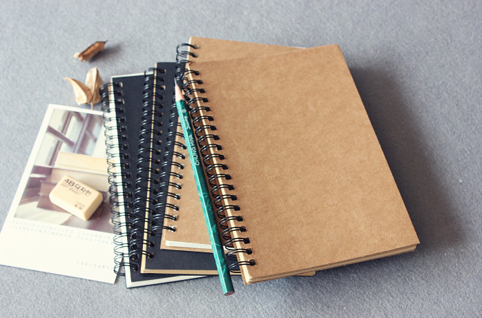 Blank Kraft Paper Cover Spiral Notebook Wholesale