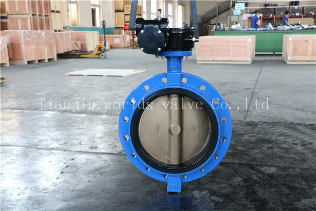 ISO5752 Series16 Cast Iron Handle Wheel Monoflange Butterfly Valve (D41X-10/16)