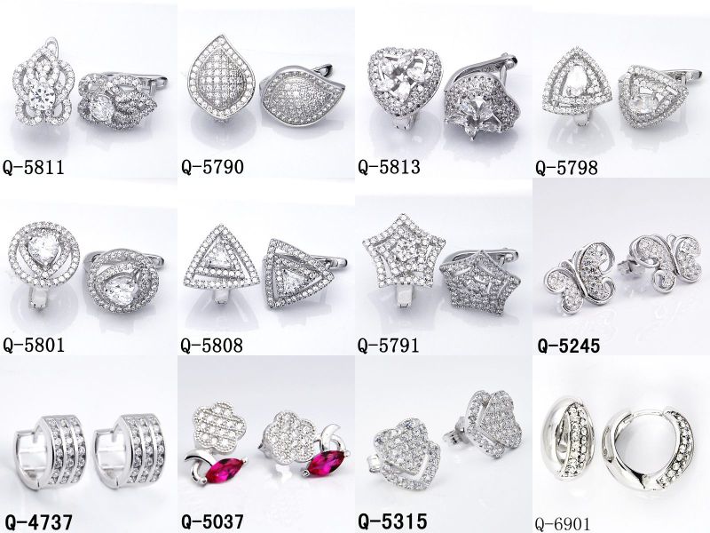 New Design Fashionable Silver Jewelry Ear Stud 925 Silver (Q-4642)