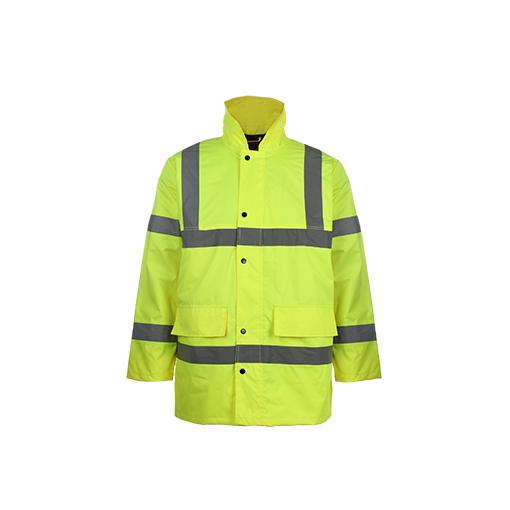 Hi Vis Reflective Safety Waterproof Jacket with PVC Coating