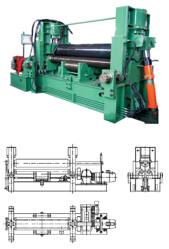 All-Purpose Three Rollers Hydraulic Sheet Bending Machine