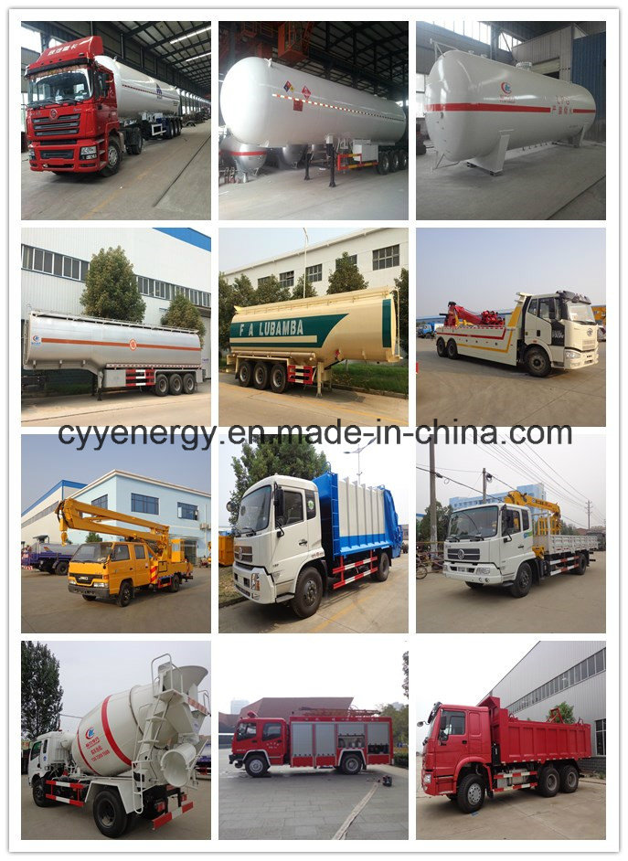 Cyy Oxygen Nitrogen Argon Cabochon Dioxide Cryogenic Tank Truck