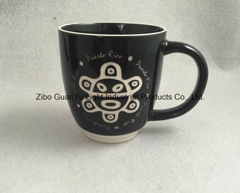 Sandblast Mug, Engraved Mug, Ceramic Mug with Engraved Logo