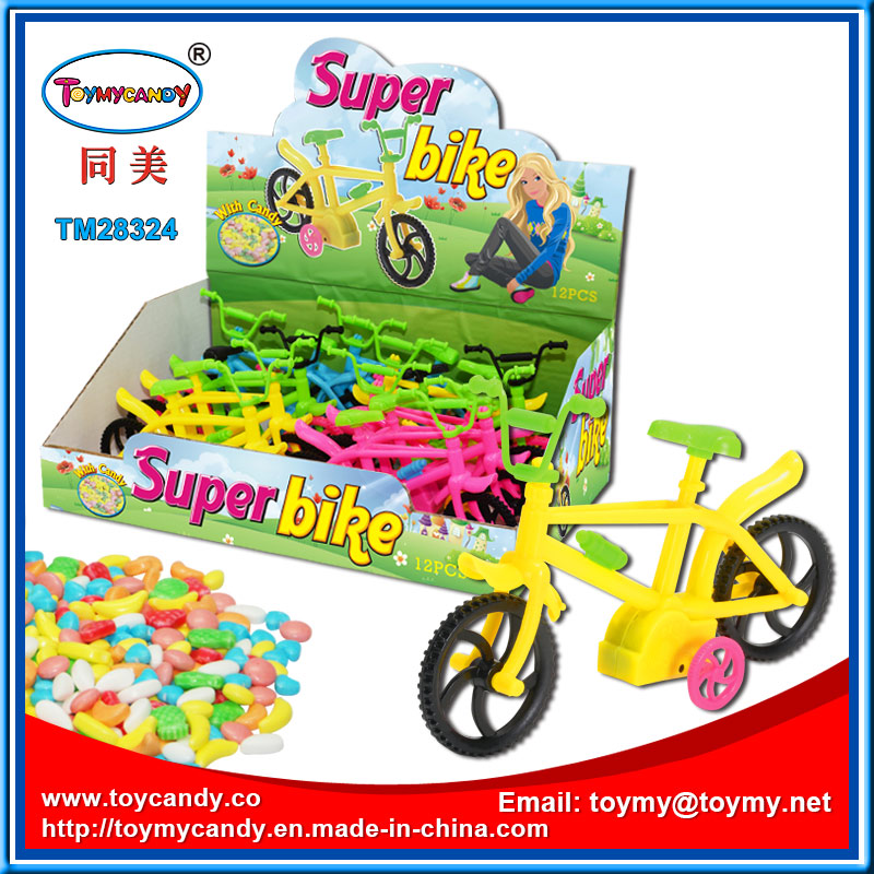 Plastic Super Bike Toy with Candy