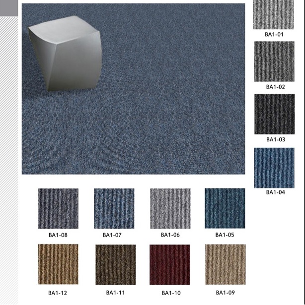 PP Office Carpet Tile with PVC Backing