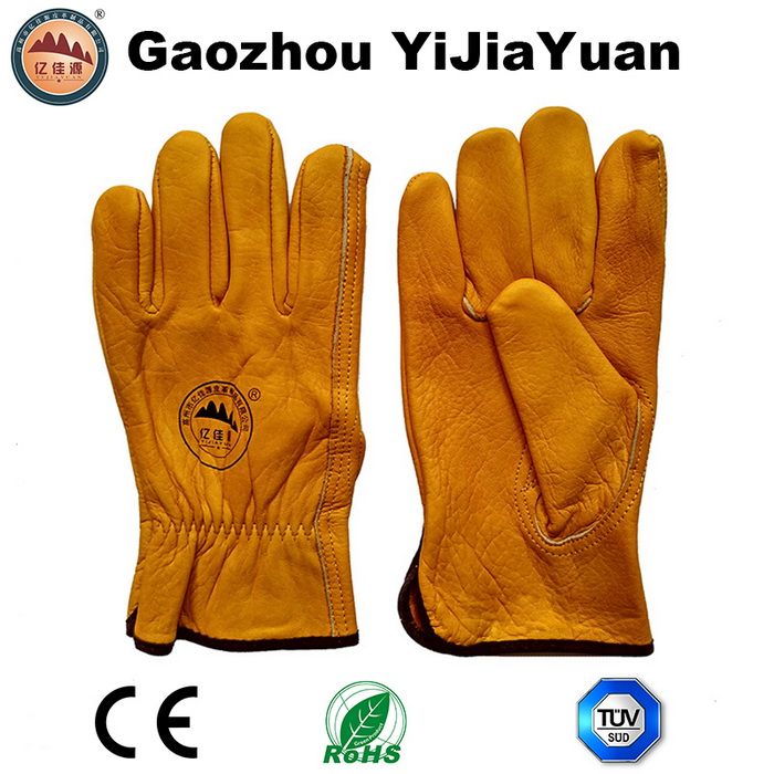 Top Grain Cowhide Leather Drivers Work Gloves