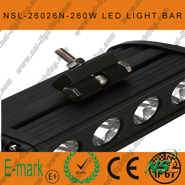 47inch 260W CREE LED Light Bar, Flood Euro 4WD Boat Ute Driving Work Lights, New 10W Range LED Sr Light Bar