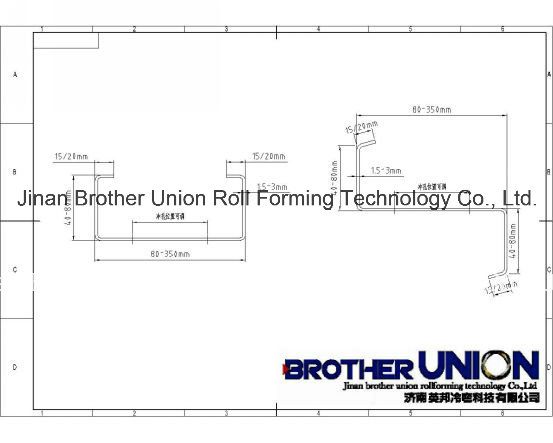 C/U/Z/M Heavy Steel Frame Profile Production Line