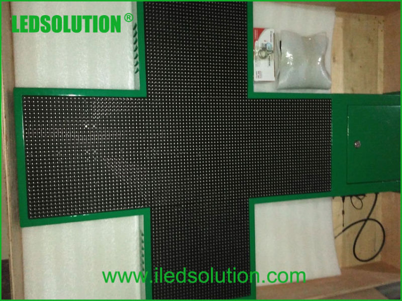 P10 Full Color 96X96 Resolution Pharmacy LED Cross