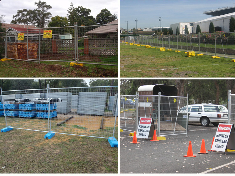 2.4X2.1m Temporary Fence with Concrete Base and Clamp for Australia