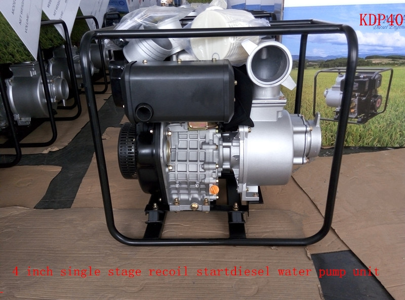 4 Inch Single Stage Centrifugal Recoil Start Diesel Water Pump for Irrigation Use