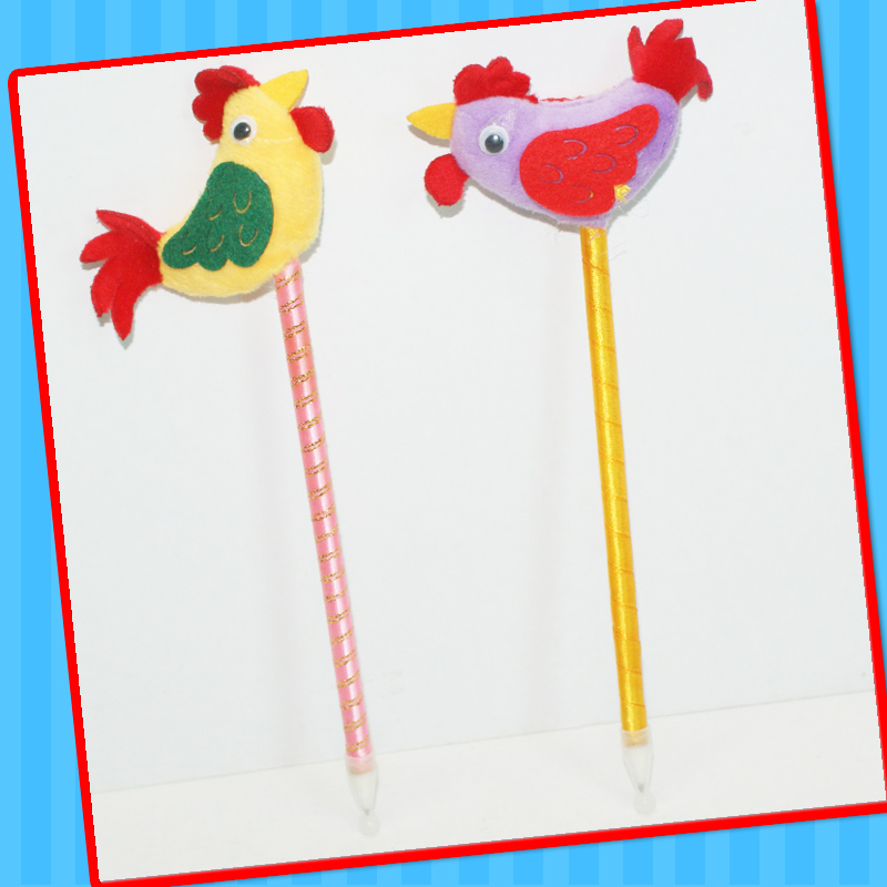 Novelty Rooster Chicken Ballpoint Pen Toy with Candy