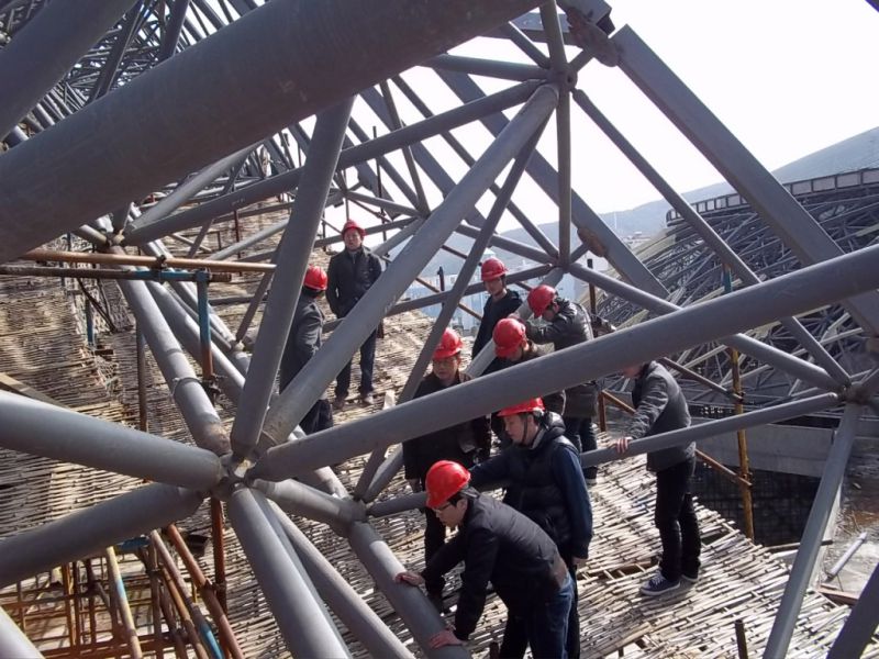 Steel Construction Space Frame Steel Prefab Toll Station