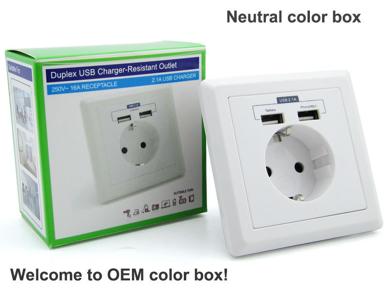 High Quality Hot Sales USB Wall Switches Socket