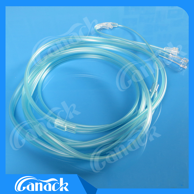 Ce ISO Approval CO2 Sampling Line Nasal Oxygen Cannula