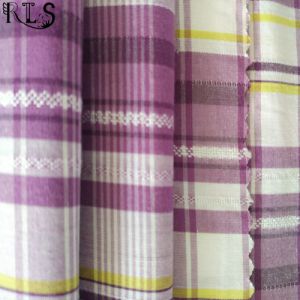 100% Cotton Poplin Woven Yarn Dyed Fabric for Shirts/Dress Rlsc50-23