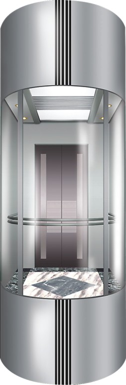 Mrl Machine Roomless Panoramic Elevator for Shopping Mall