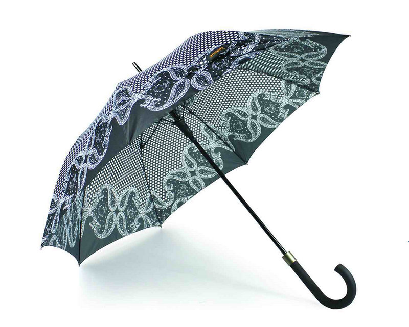 Straight Automatic Black&White Design Umbrella (YS-SA23083916R)